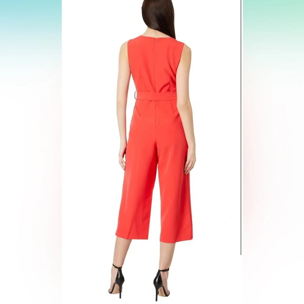 Vince Camuto Vibrant Coral Jumpsuit - Picture 2 of 6